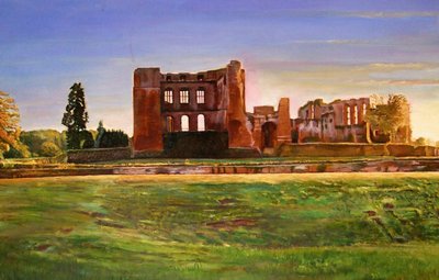 Kenilworth Castle Grandeur by Kevin Guild of Railway Artist Parrish